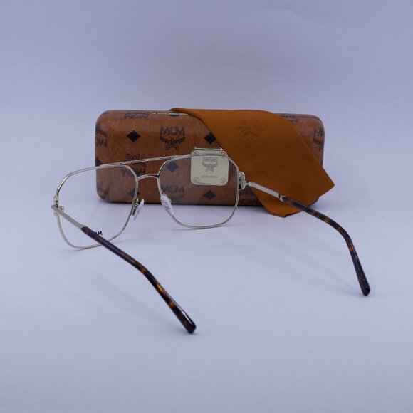 MCM MW5007 032 Aviator Eyeglasses - Gold/Havana 57mm - Picture 4 of 10